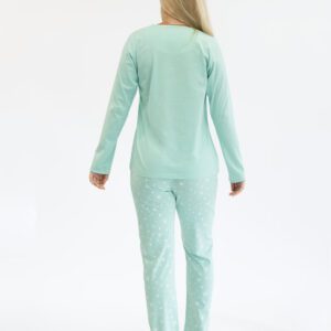 tlac Pyžama 2024 19161P  - aqua bílá S
