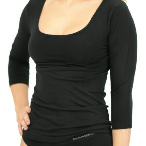 jednofarebné Eco Bamboo 08023P  - černá  L/XL